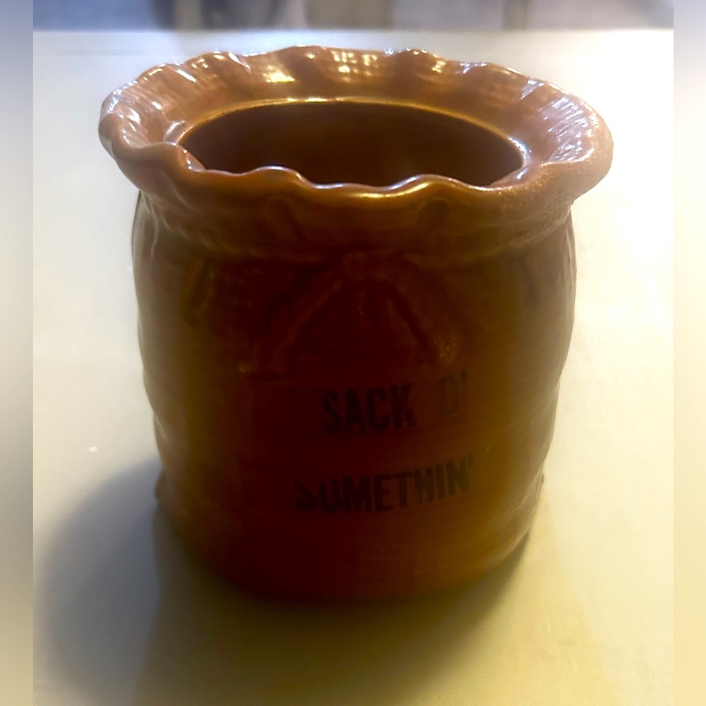 Vintage, House of Webster, “Sack O Something” Ceramic Storage/Utensil Decor